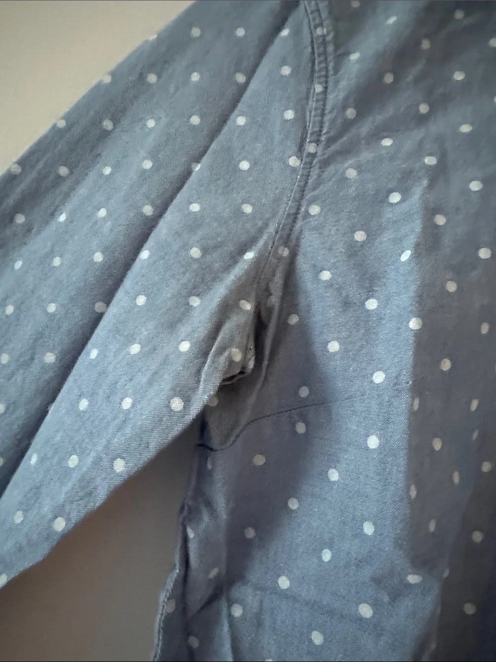 J. Crew Blue Polka Dot Button-Down Shirt Size 2